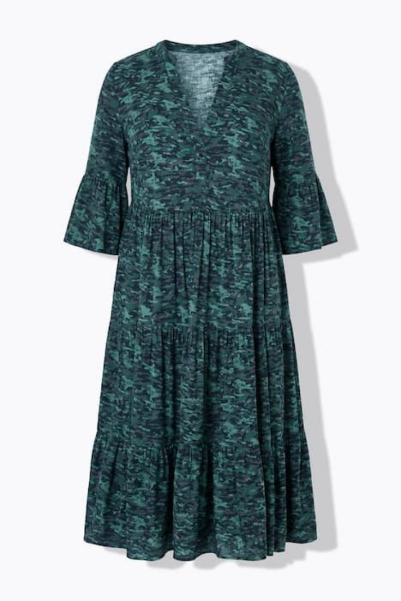 Plus size veliki brojevi Haljina kamuflažnog kroja za punije