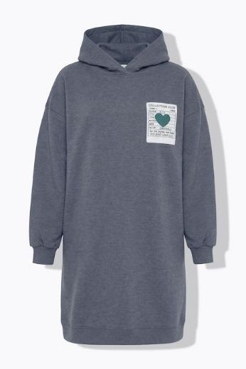 Plus size veliki brojevi Haljina širokog kroja s kapuljačom za punije