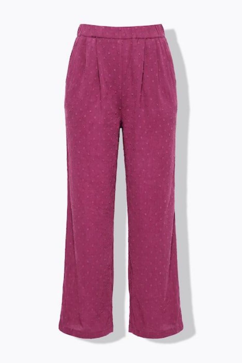 Plus size veliki brojevi Hlače širokih nogavica visokog struka za punije