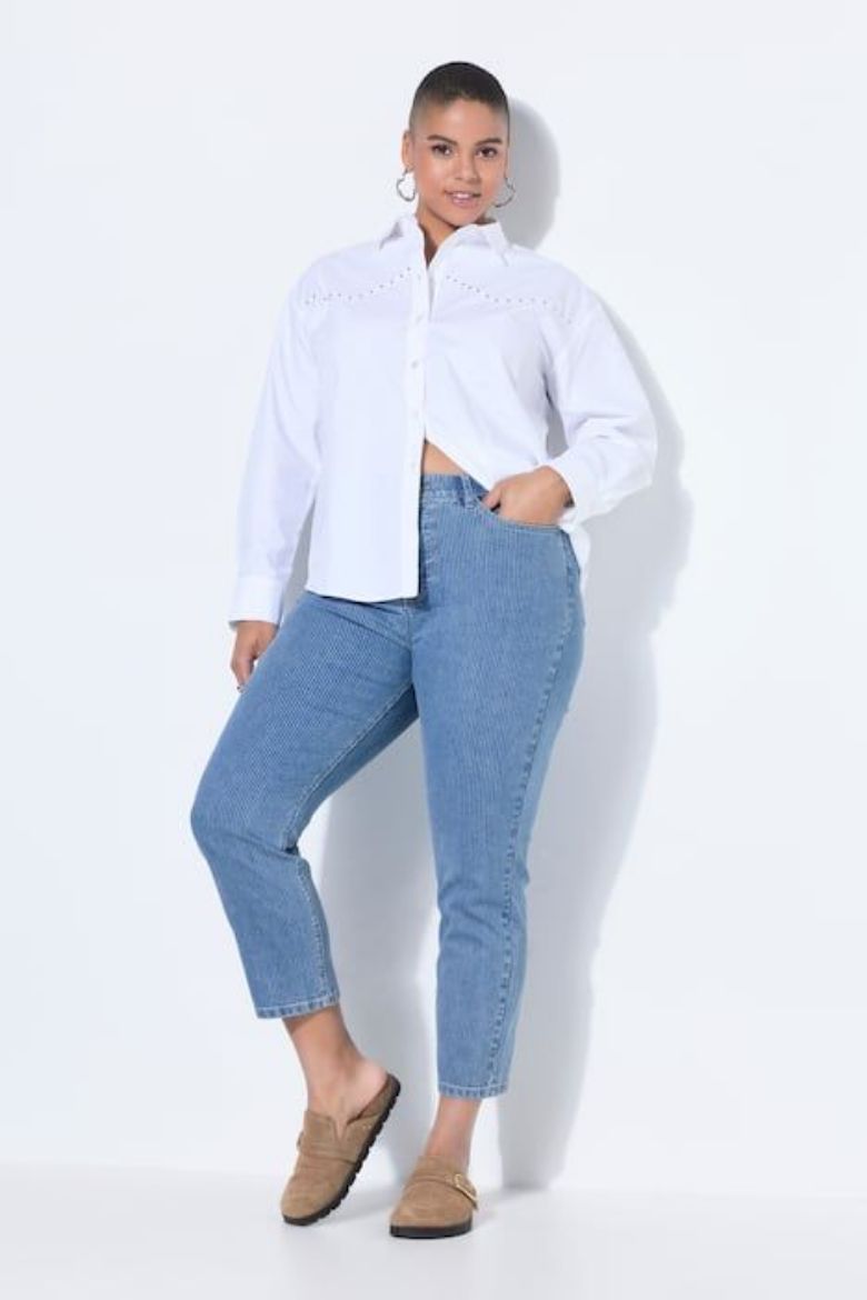 Plus size veliki brojevi Traperica s 5 džepova za punije