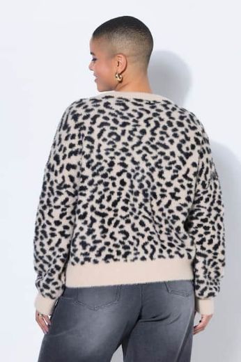 Plus size veliki brojevi Kardigan šireg kroja leopard uzorka za punije