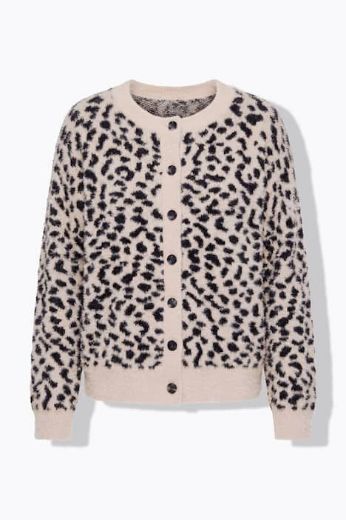Plus size veliki brojevi Kardigan šireg kroja leopard uzorka za punije