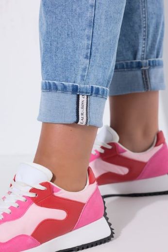 Plus size veliki brojevi Traperice povišenog struka za punije