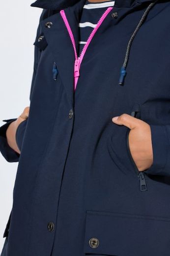 Plus size veliki brojevi Jakna za 4 godišnja doba s odvojivom kapuljačom za punije