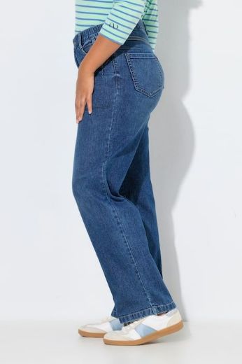 Plus size veliki brojevi Traperice šireg kroja za punije