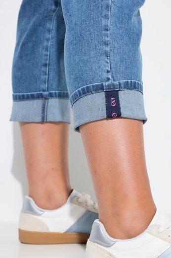 Plus size veliki brojevi Traperice ravnog kroja za punije