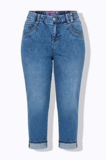 Plus size veliki brojevi Traperice ravnog kroja za punije