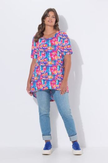 Plus size veliki brojevi Majica kratkih rukava okruglog izreza za punije