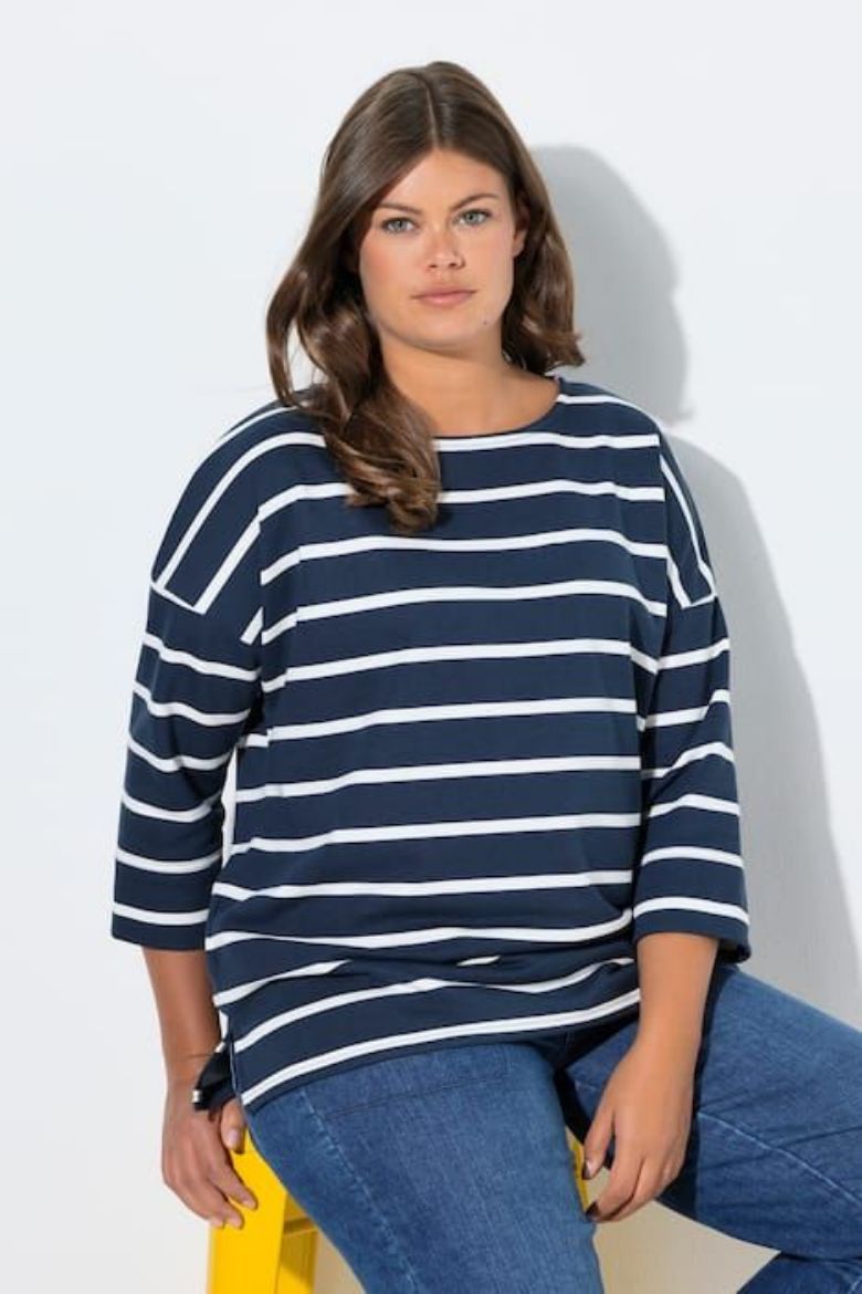 Plus size veliki brojevi Majica dugih rukava okrulog izreza za punije