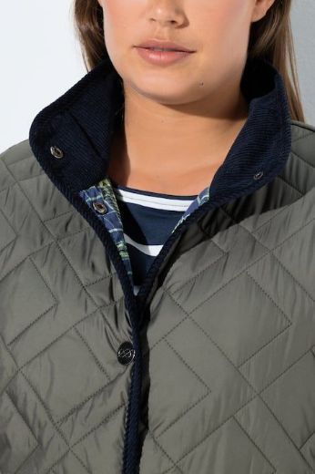 Plus size veliki brojevi Jakna s kariranom podstavom za punije