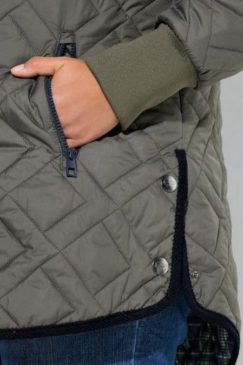 Plus size veliki brojevi Jakna s kariranom podstavom za punije