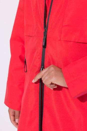 Plus size veliki brojevi Kaput dužeg kroja s odvojivom kapuljačom za punije