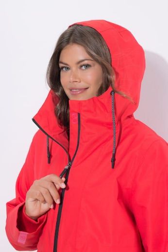 Plus size veliki brojevi Kaput dužeg kroja s odvojivom kapuljačom za punije