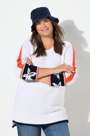 Plus size veliki brojevi Pulover pleteni za punije