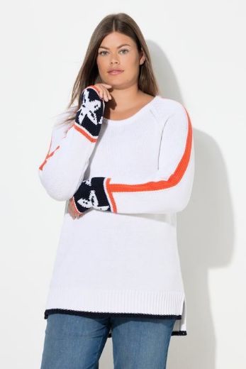 Plus size veliki brojevi Pulover pleteni za punije