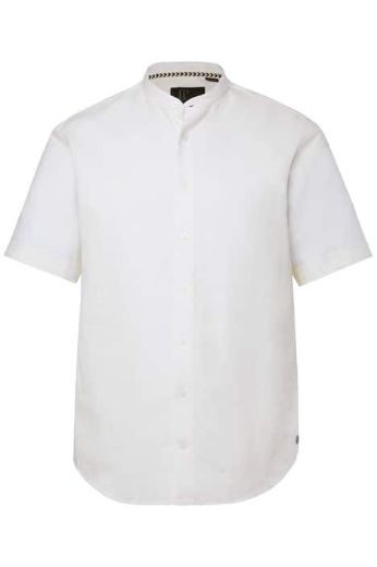 Plus size veliki brojevi Košulja s povišenom kragnom kratki rukavi za punije