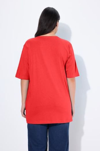 Plus size veliki brojevi Majica V izrez Basic za punije