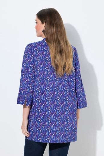 Plus size veliki brojevi Tunika 3/4 rukava V ovratnika za punije