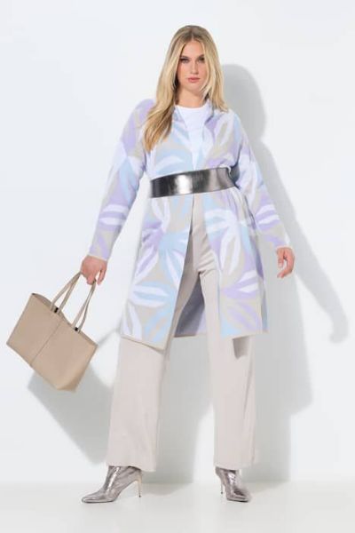 Veliki brojevi Kardigan dužeg kroja moda za punije