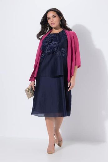 Plus size veliki brojevi Haljina midi bez rukava za punije