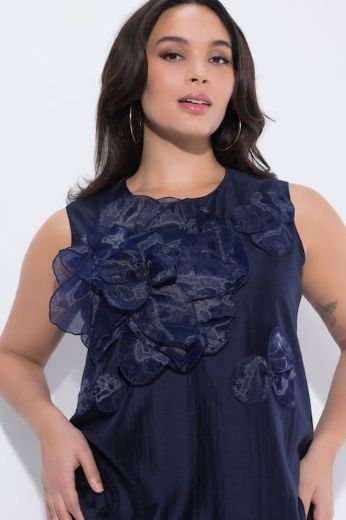 Plus size veliki brojevi Haljina midi bez rukava za punije