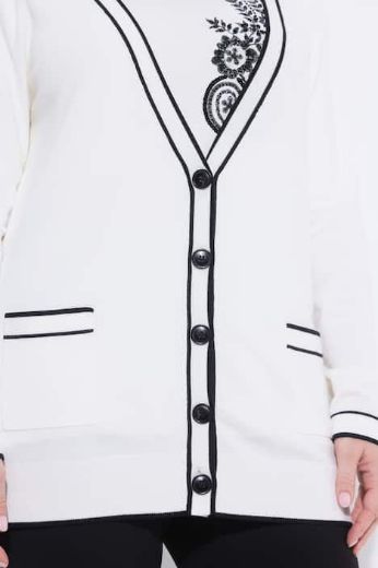 Plus size veliki brojevi Kardigan na kopčanje za punije