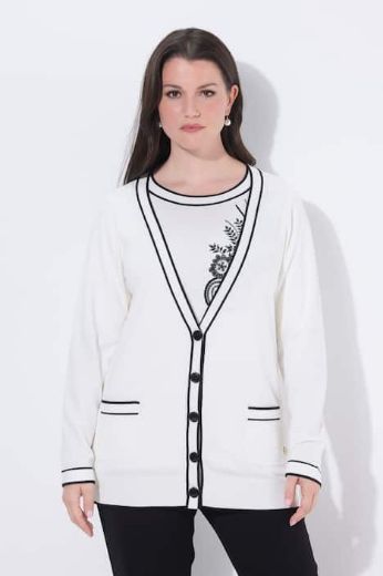 Plus size veliki brojevi Kardigan na kopčanje za punije