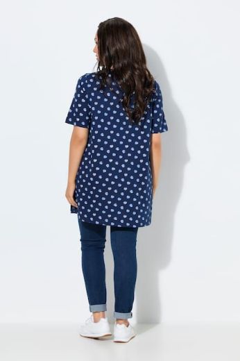 Plus size veliki brojevi Majica kratkih rukava dužeg A kroja za punije