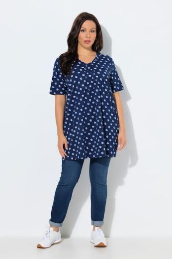 Plus size veliki brojevi Majica kratkih rukava dužeg A kroja za punije