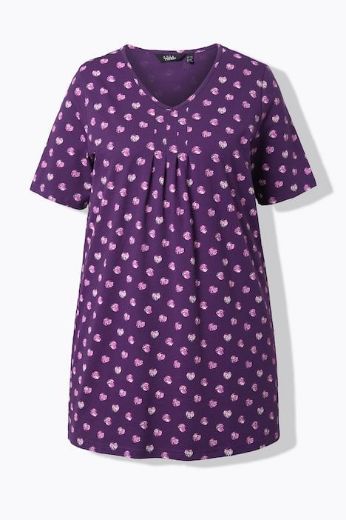 Plus size veliki brojevi Majica kratkih rukava dužeg A kroja za punije