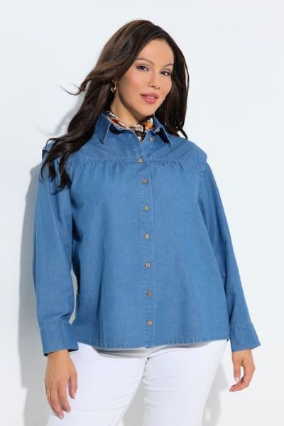 Veliki brojevi Bluza dugih rukava moda za punije