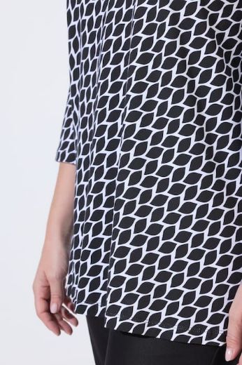 Plus size veliki brojevi Majica 3/4 rukava A kroja za punije