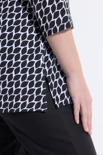 Plus size veliki brojevi Majica 3/4 rukava A kroja za punije