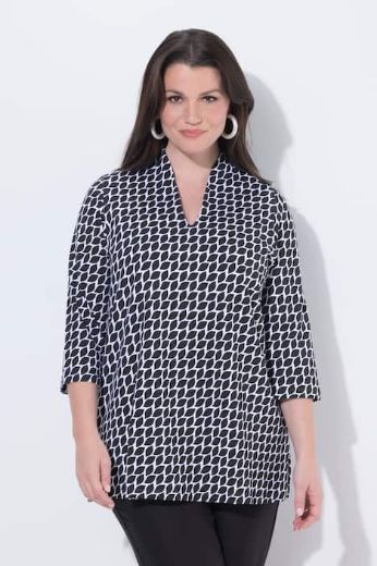 Plus size veliki brojevi Majica 3/4 rukava A kroja za punije