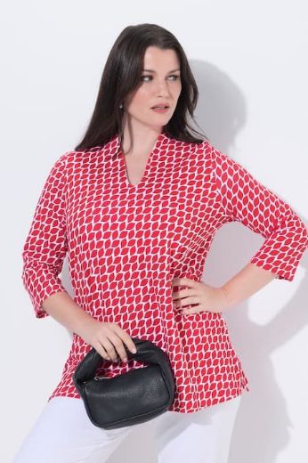 Plus size veliki brojevi Majica 3/4 rukava A kroja za punije