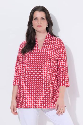 Plus size veliki brojevi Majica 3/4 rukava A kroja za punije