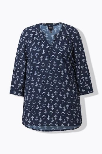 Plus size veliki brojevi Tunika 3/4 rukava za punije