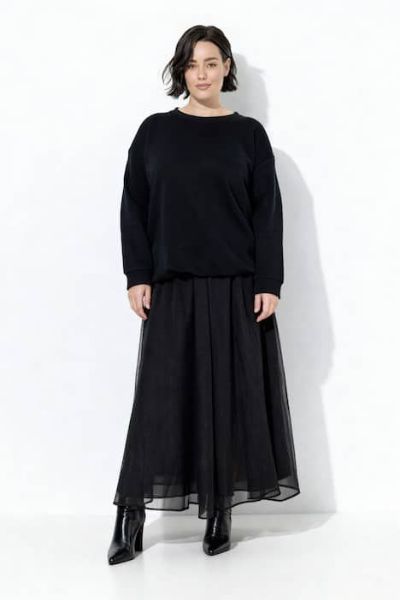 Veliki brojevi Suknja A kroja na volane moda za punije