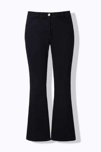 Plus size veliki brojevi Traperice s proširenim nogavicama za punije