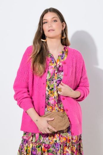 Plus size veliki brojevi Kardigan na kopčanje za punije