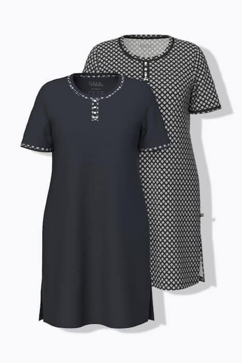 Plus size veliki brojevi Spavaćica kratkih rukava 2 komada za punije