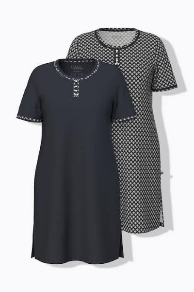 Veliki brojevi Spavaćica kratkih rukava 2 komada moda za punije