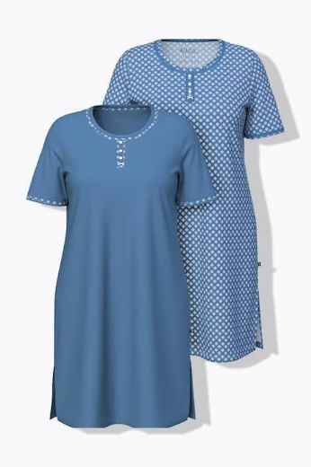 Plus size veliki brojevi Spavaćica kratkih rukava 2 komada za punije