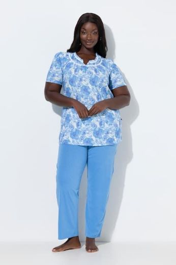 Plus size veliki brojevi Pidžama kratkih rukava i dugih nogavica za punije