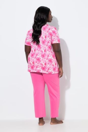 Plus size veliki brojevi Pidžama kratkih rukava i dugih nogavica za punije