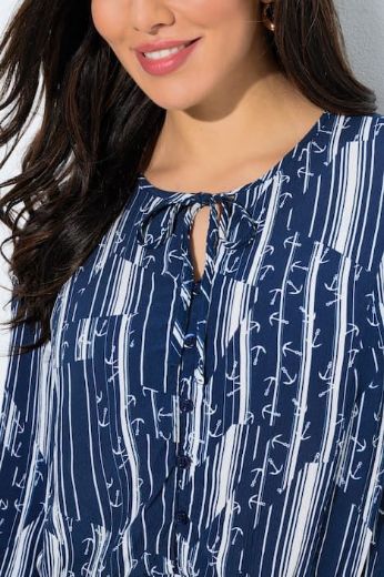 Plus size veliki brojevi Bluza dugih rukava A kroja za punije