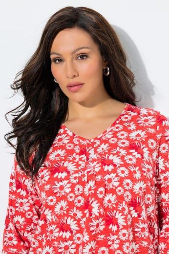 Plus size veliki brojevi Majica 3/4 rukava A kroja za punije