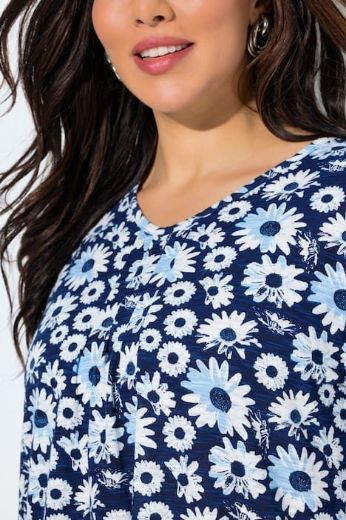 Plus size veliki brojevi Majica 3/4 rukava A kroja za punije