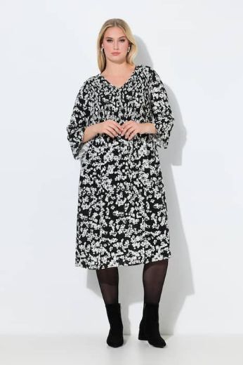 Plus size veliki brojevi Haljina midi 3/4 rukava za punije