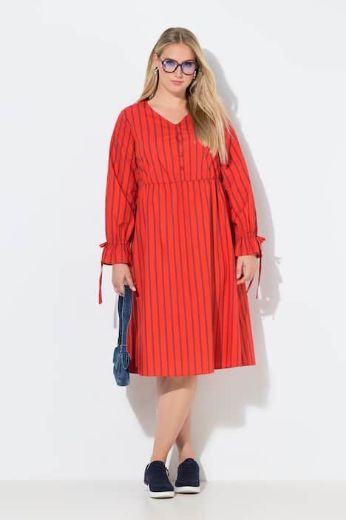 Plus size veliki brojevi Haljina midi dugih rukava za punije